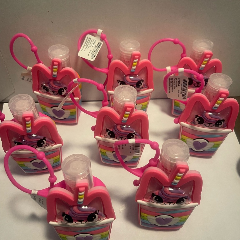 Pink Unicorn Hand Sanitizer Holders